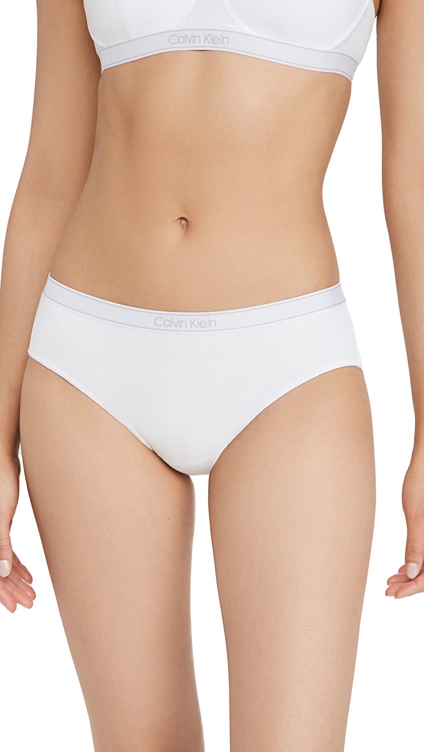 Onregelmatigheden bizon Rang Calvin Klein Womens Pure Ribbed Hipster Panty Large White - Walmart.com