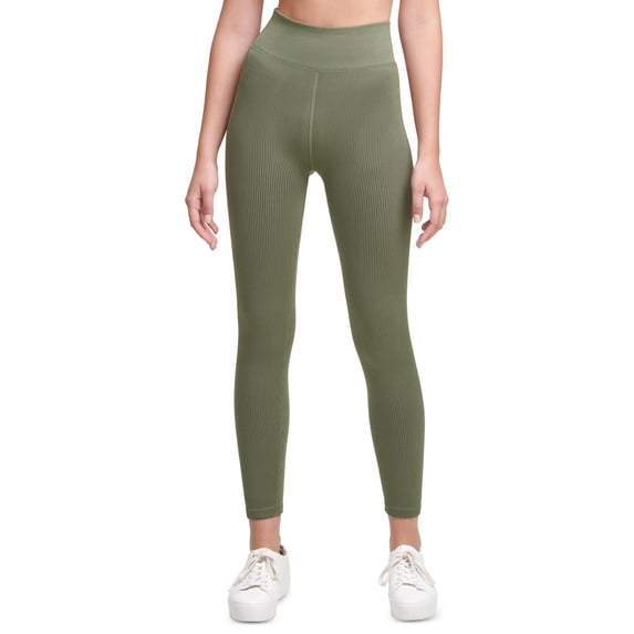 Calvin Klein Womens Ribbed 7/8 Length Leggings Size Small