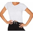 thumbnail image 1 of Calvin Klein Womens Ruched Front Cap Sleeve Top;XL, 1 of 2