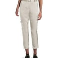 thumbnail image 1 of Calvin Klein Womens Satin Belted Casual Cargo Pants, Beige, 14, 1 of 1