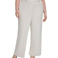 thumbnail image 1 of Calvin Klein Womens Scuba-Crepe Dress Pants, Beige, Plus Size, 18W, 1 of 1