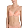 thumbnail image 1 of Calvin Klein underwear Women's Seductive Comfort Demi Bra, Fruit Center-800, Orange, 36B, 1 of 6