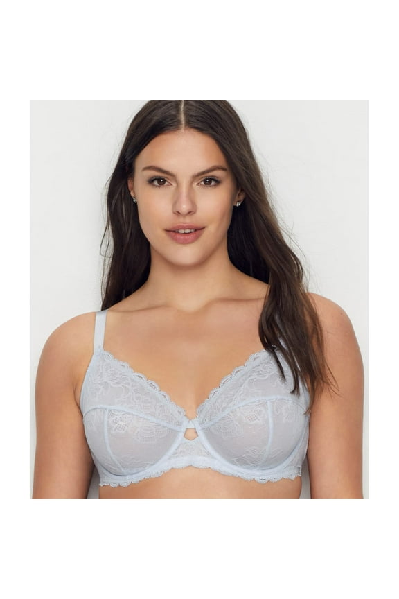 Womens Seductive Comfort With Lace Full Coverage Bra,Ice Pulp,34C
