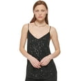thumbnail image 1 of Calvin Klein Womens Sequin Camisole Black XS, 1 of 1