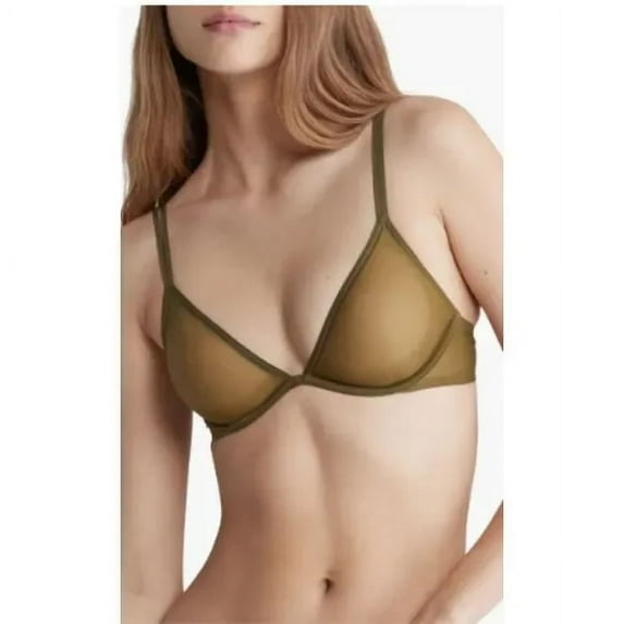Calvin Klein Womens Sheer Marquisette Unli Napa 34A