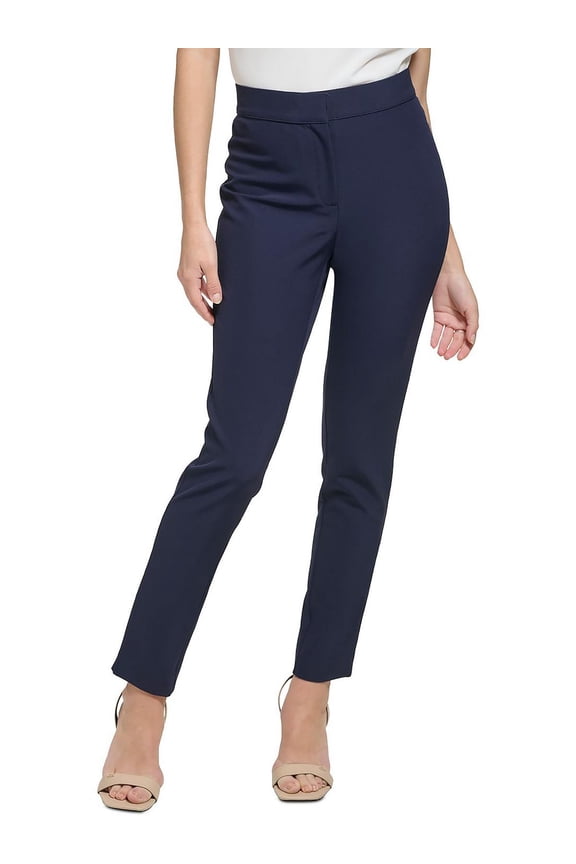 Womens Skinny Flat Front Dress Pants