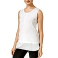 thumbnail image 1 of Calvin Klein Womens Sleeveless Layered Pullover Sweater, 1 of 3