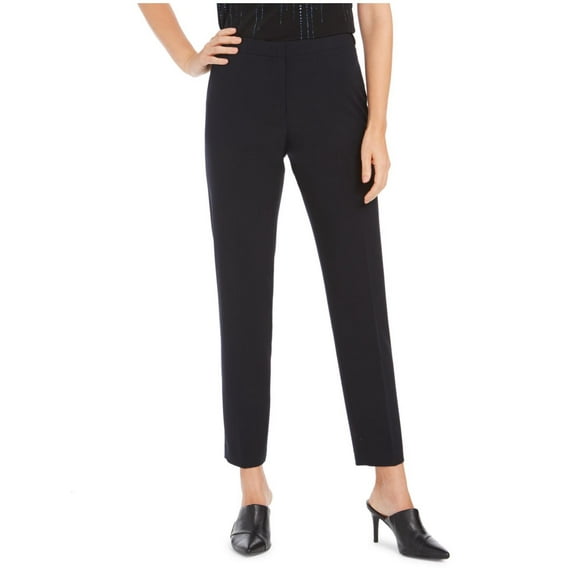 Calvin Klein Womens Highline Ankle Length Dress Pants, Blue, 6