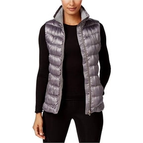 Calvin Klein Womens Smoked Down Vest,Smoked,Medium
