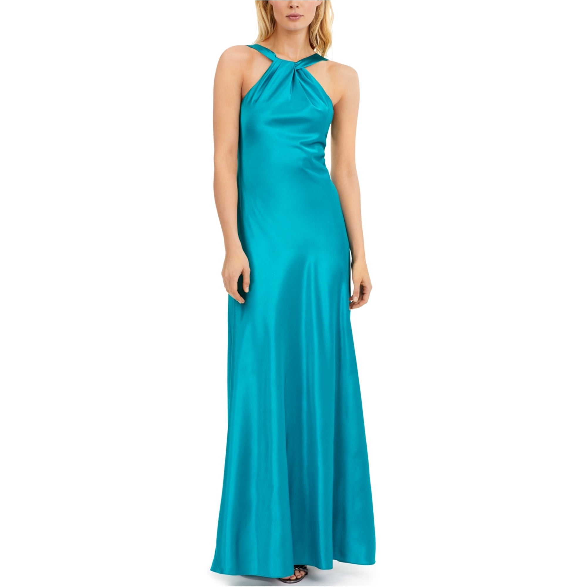 Calvin Klein Womens Solid Gown Dress, Green, 16 - Walmart.com