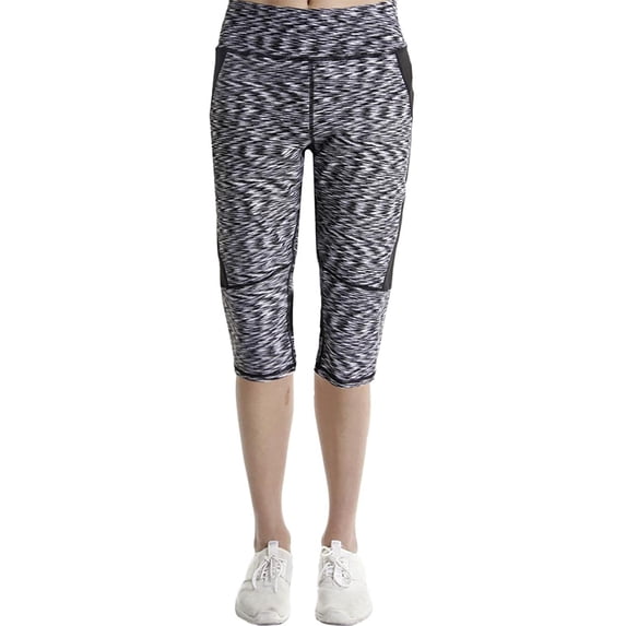 Calvin Klein Womens Space Dyed Capri Leggings;XS