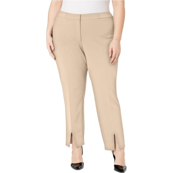 Calvin Klein Womens Split Front Casual Trouser Pants