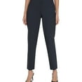 thumbnail image 1 of Calvin Klein Womens Straight Leg Casual Trouser Pants, Blue, 2, 1 of 1