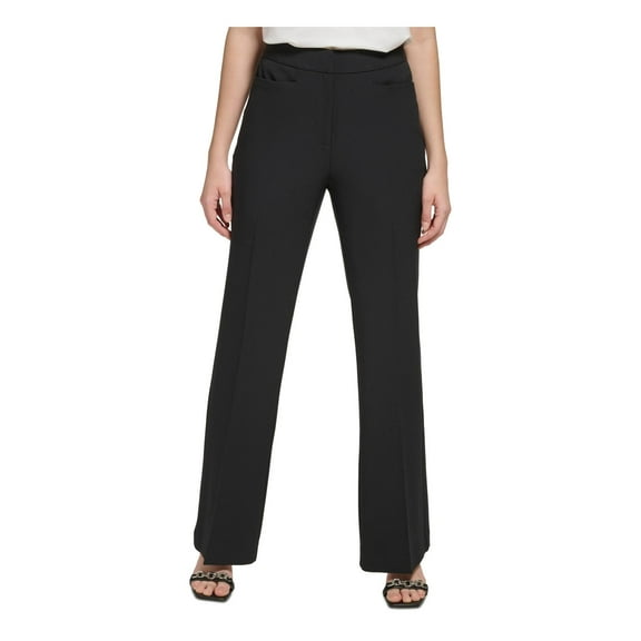 Calvin Klein Womens Straight Legs Work Wear Trouser Pants