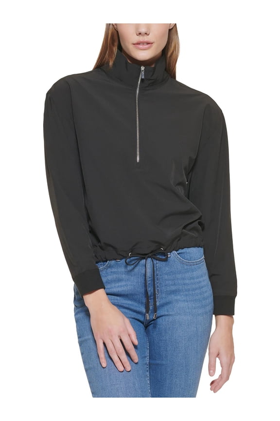 Womens Stretch 1/2-Zip Pullover Sweater