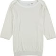 thumbnail image 1 of Calvin Klein Womens Striped Knit Sweater, White, Small, 1 of 1