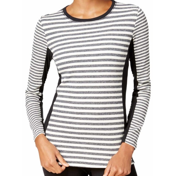 Calvin Klein Womens Striped Thermal Top