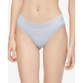 thumbnail image 1 of Calvin Klein Womens Striped Waist Thong Underwear,Prepster Blue,Small, 1 of 1