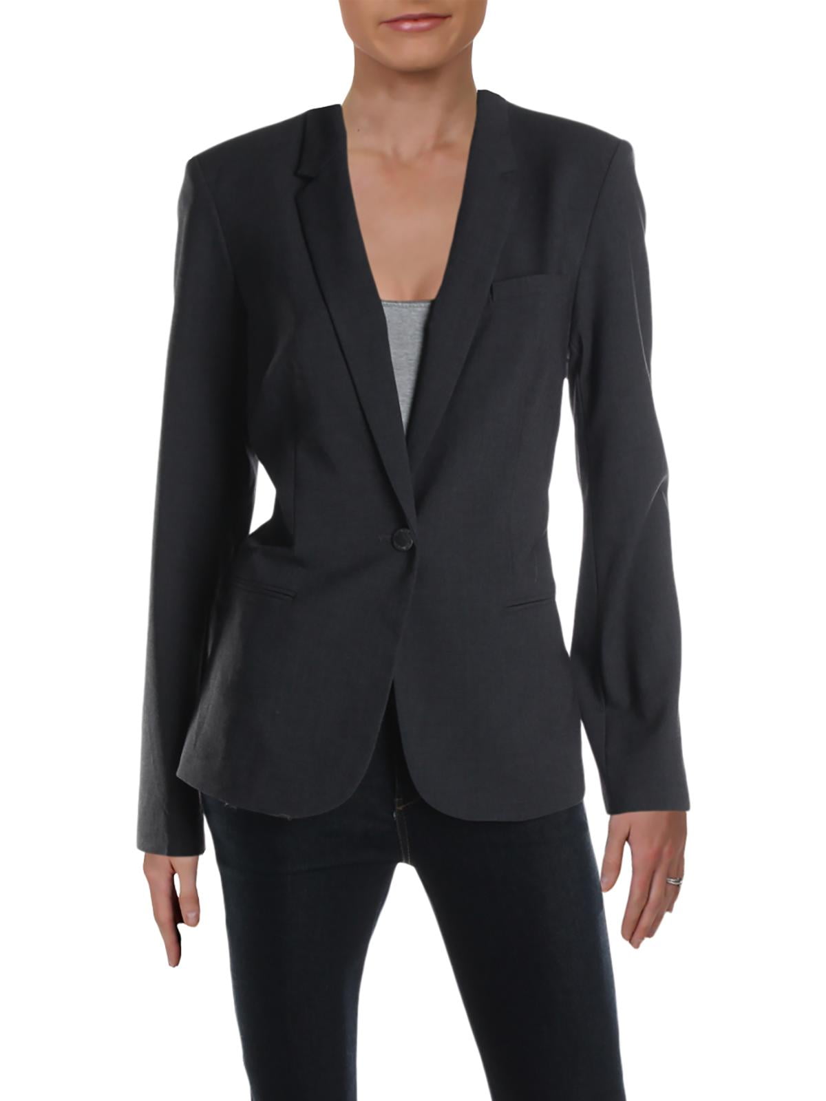 Calvin Klein Brandclub Calvin Klein Womens Suit Separate Business One Button Blazer
