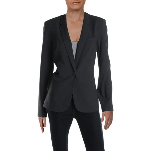 One-Button Blazer Charcoal 16