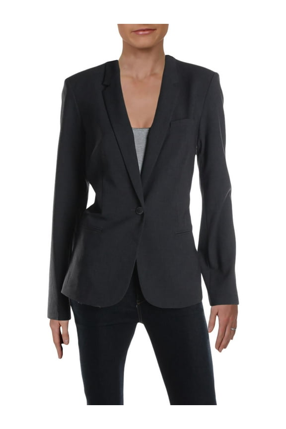 One-Button Blazer Charcoal 16