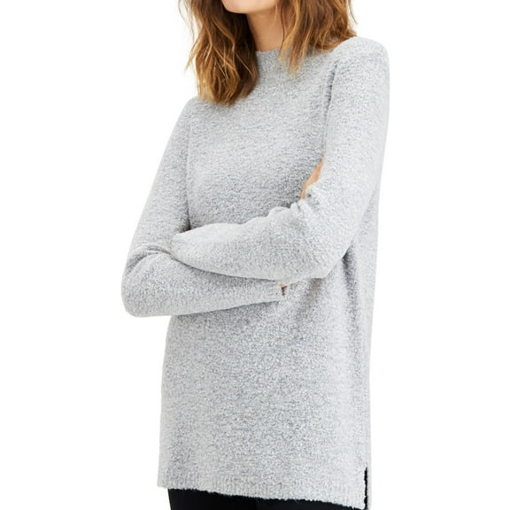 Calvin Klein Womens Textured Pullover Sweater, Grey, X-Small