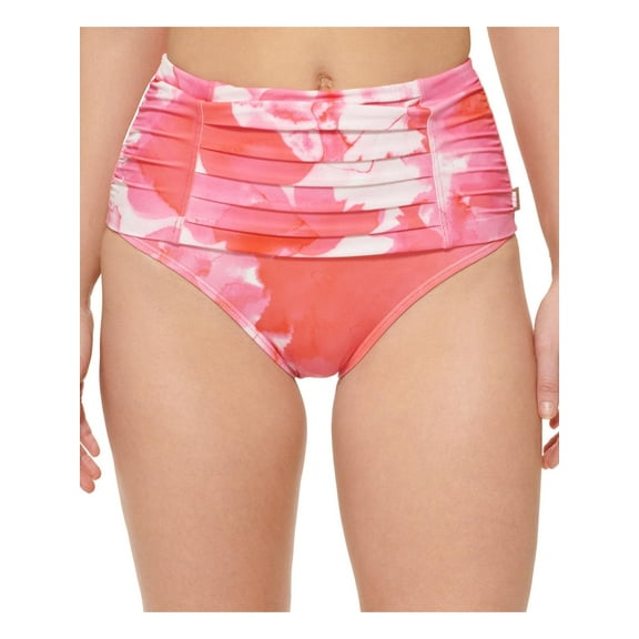 Calvin Klein Womens Tie-Dye High-Waist Swim Bottom Separates