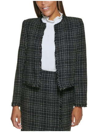 Walter Baker Navy Tweed Chanel Jacket - Macy's