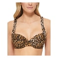 thumbnail image 1 of Calvin Klein Womens Underwire Animal Print Bikini Swim top, 1 of 4