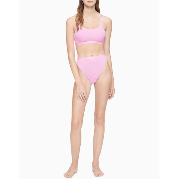 Calvin Klein Womens Unlined Rib Bralette