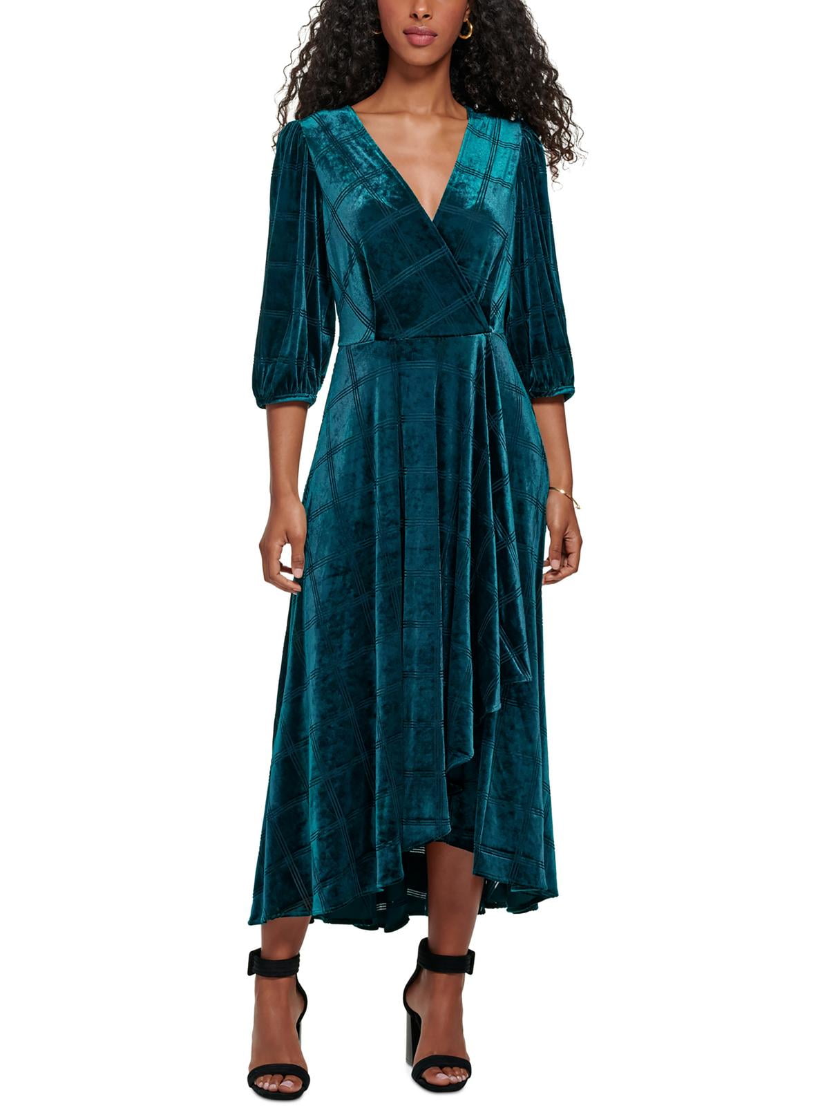 Calvin klein faux wrap dress sales