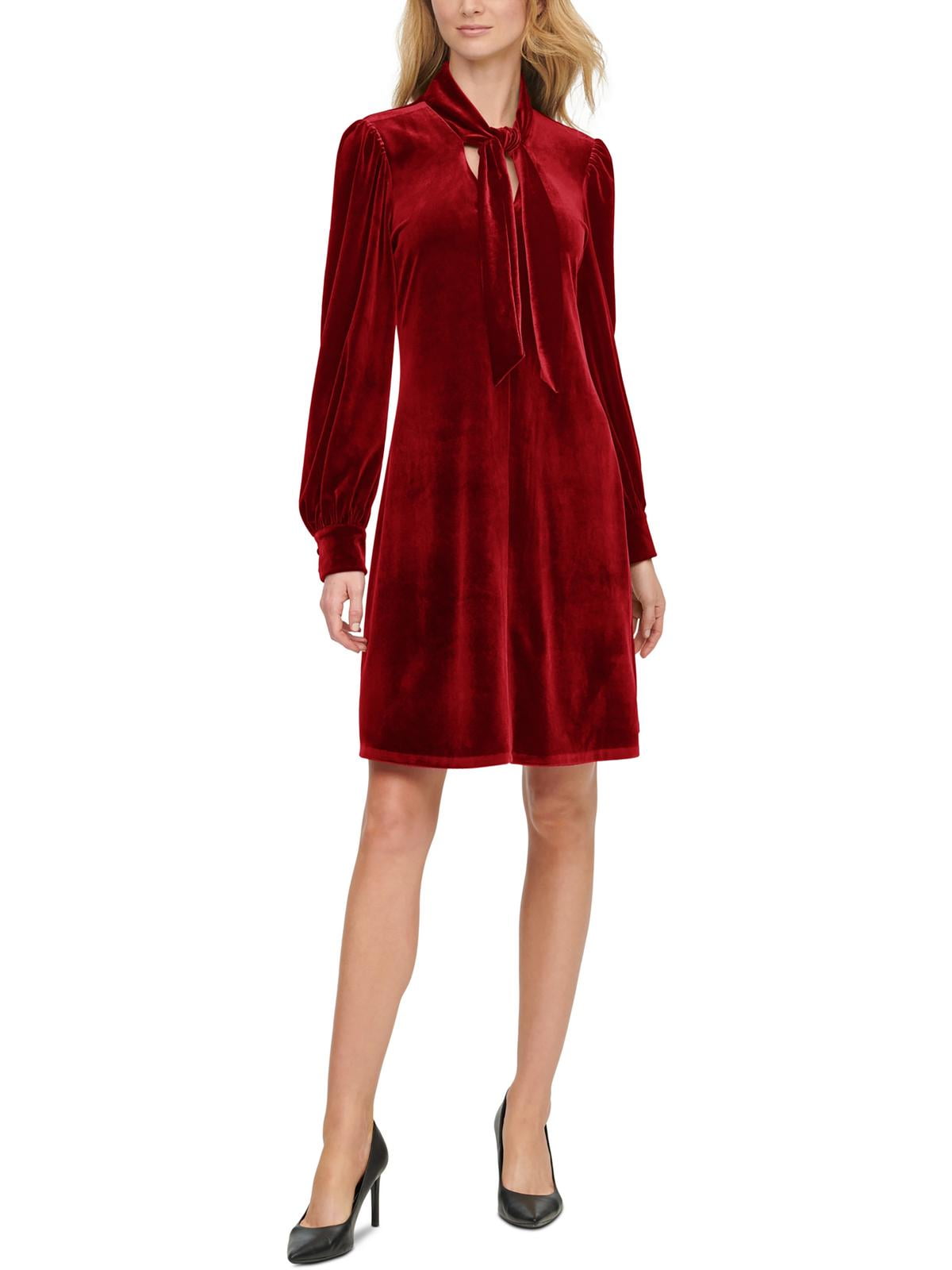 Calvin Klein Womens Velvet Mini Cocktail and Party Dress Walmart