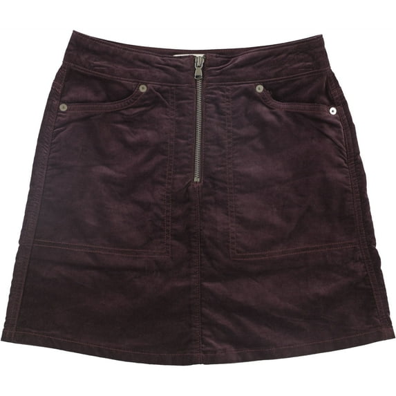 Calvin Klein Womens Velvet Mini Skirt, Purple, 26