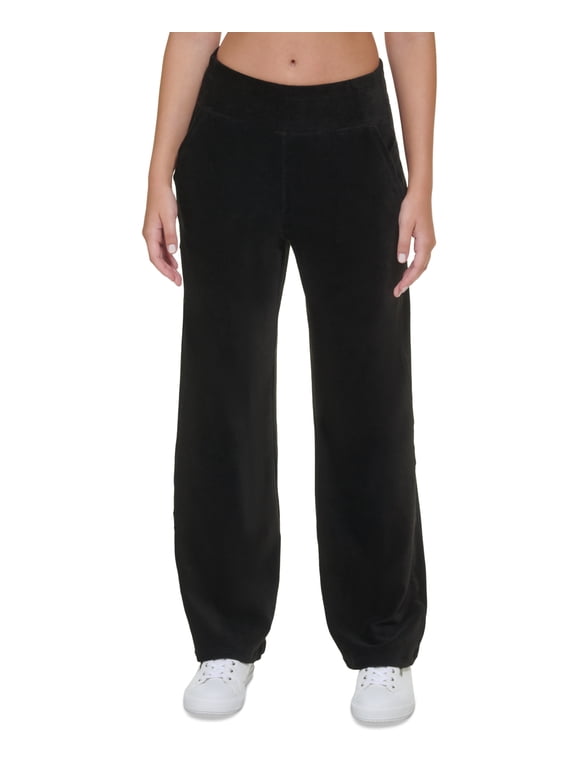 Performance Womens Wide Leg Velour Pants Pearl Grey Heather XL