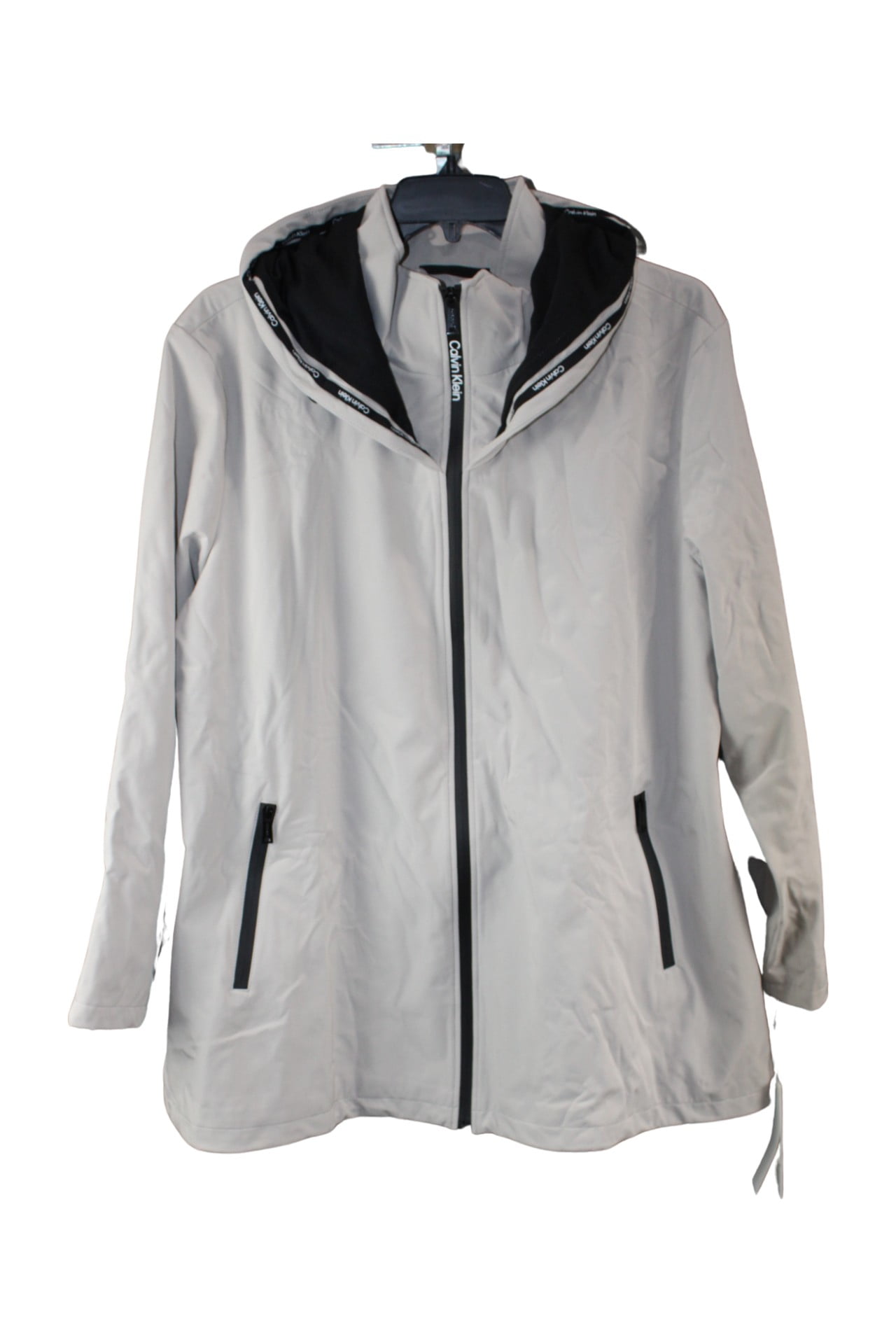 Calvin klein hooded softshell raincoat cheap