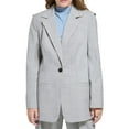thumbnail image 1 of Calvin Klein Womens Woven Plaid One-Button Blazer, 1 of 2