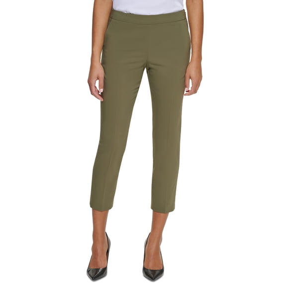 Calvin Klein X Fit Elastic Back Slim Cropped Pant Caper 2
