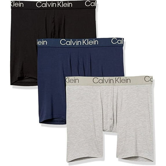 Calvin Klein mens Set of 3 Boxer Briefs, XL