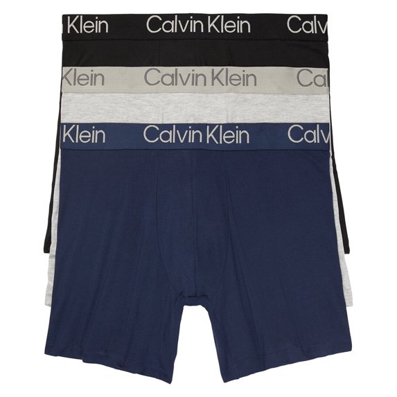 Calvin Klein mens Set of 3 Boxer Briefs, l