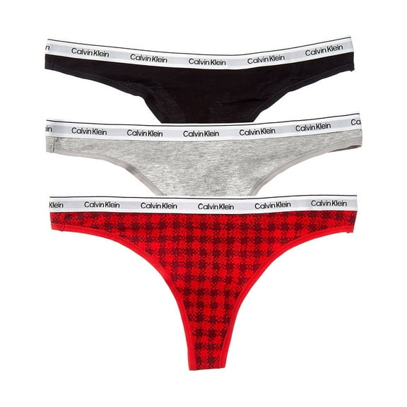Calvin Klein womens 3pk Modern Logo Thong, m