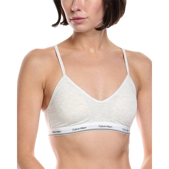 Calvin Klein womens  Bralette, l, Gray