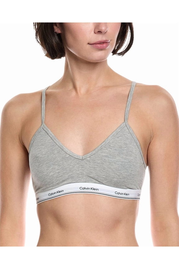 womens Bralette, l, Gray