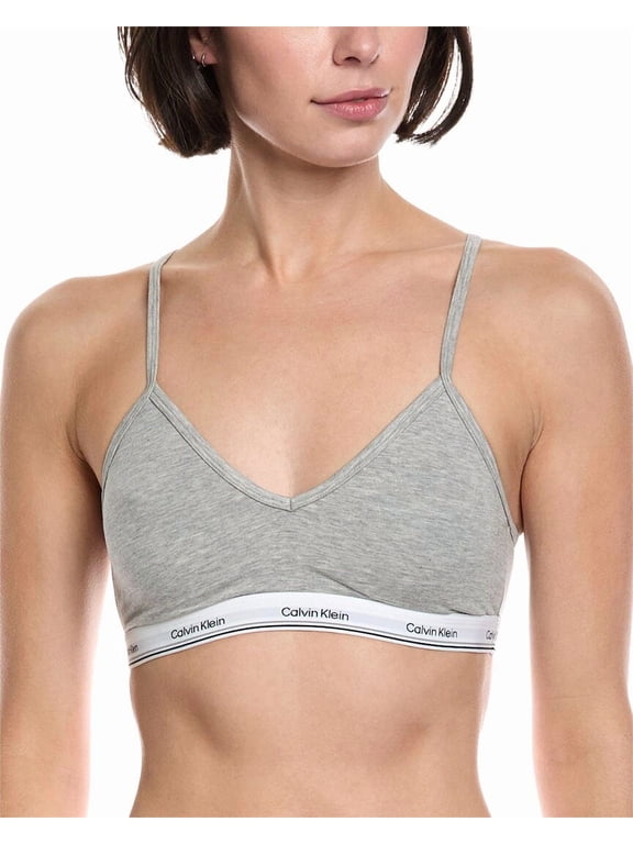 womens Bralette, m, Gray