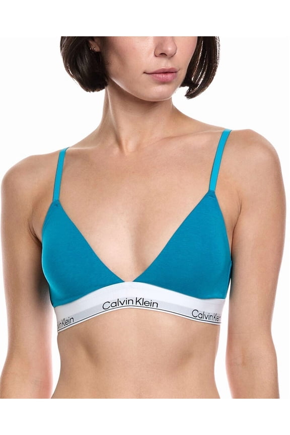womens  Lightly Lined Triangle Bra, s, Blue