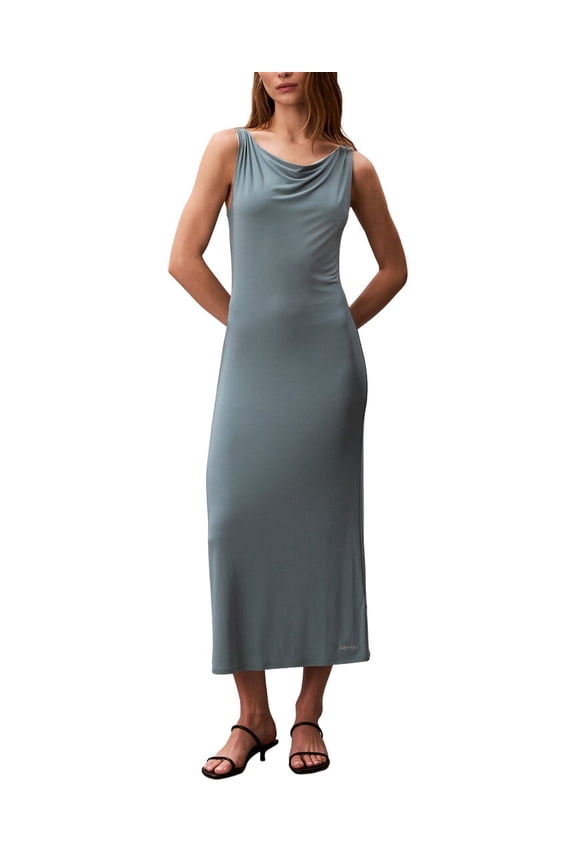 womens  Second Skin Reversible Midi Dress, xs
