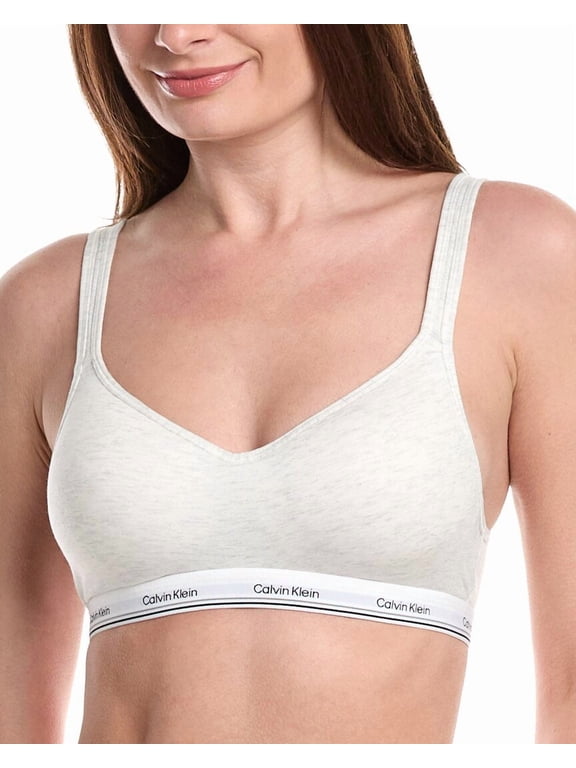 womens Wire Free Bra, m, White