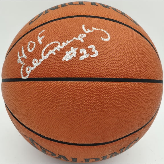 Calvin Murphy Autographed Spalding NBA Leather Game Basketball Houston Rockets "HOF" Beckett BAS QR #BS30433