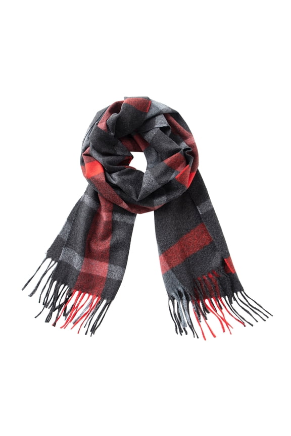 Ultra-Soft Comfort Feel Unisex Winter Solid Plain Scarves Wool Feel Classic Super Soft Luxurious Scarf Black Gray Red