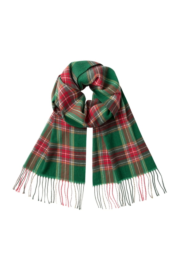 Ultra-Soft Comfort Feel Unisex Winter Solid Plain Scarves Wool Feel Classic Super Soft Luxurious Scarf Green Red Yellow White Tartan