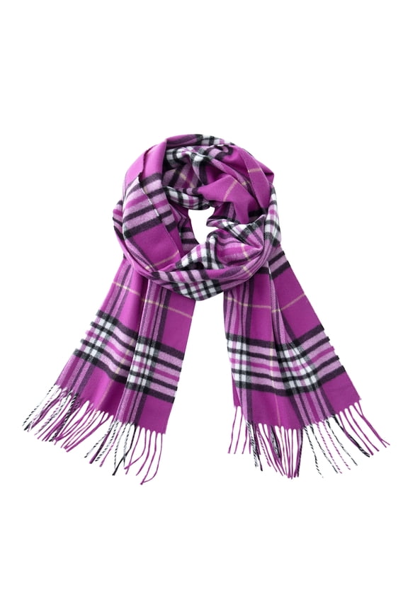 Ultra-Soft Comfort Feel Unisex Winter Solid Plain Scarves Wool Feel Classic Super Soft Luxurious Scarf Purple Black White Plaid